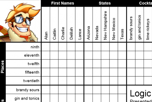 Printable Logic Puzzles Puzzle Baron